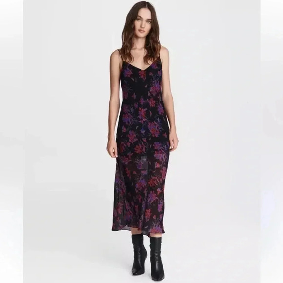 RAG & BONE Mallory Printed Slip Dress NWT size 2 - Picture 1 of 6